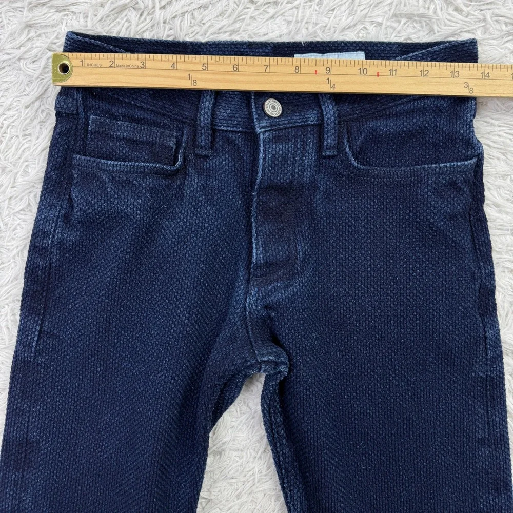 Gustin Pants Mens 31 Blue Monster Sashiko Dobby‎ 5 Pocket Straight Leg 28x30